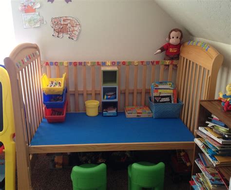 Drop Side Crib Made Into Desk For Child Diy Crib Kids