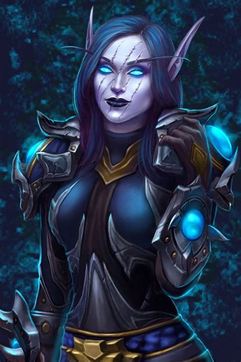 Female Elf Warcraft Art World Of Warcraft Game