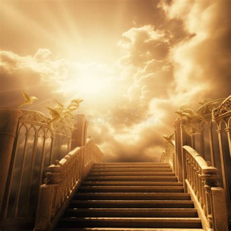 golden gates of heaven with glowing light stock illustration illustration of pearly paradise