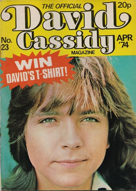 The Official David Cassidy Magazine No 23 Apr 1974 Uk Exclusive Fan