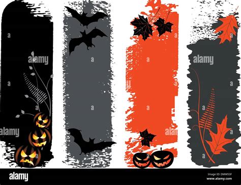 Halloween Vertical Banners Stock Vector Image Art Alamy