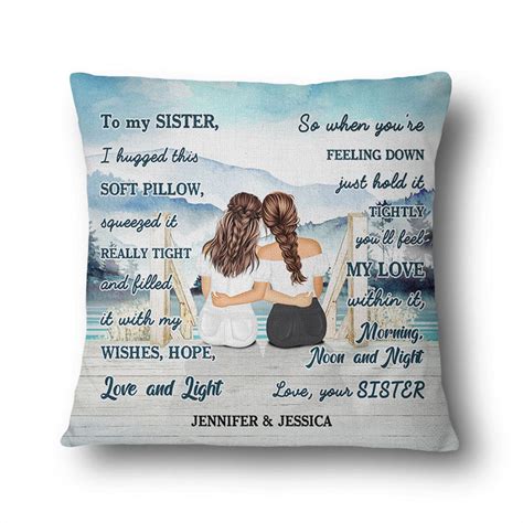 I Hugged This Soft Pillow Lake T For Sisters Personalized Custo Wander Prints™