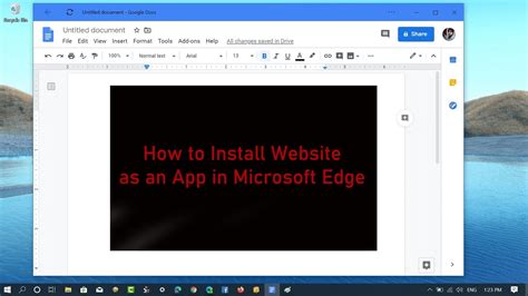 How To Install Website As An App In Microsoft Edge Install Pwa Youtube