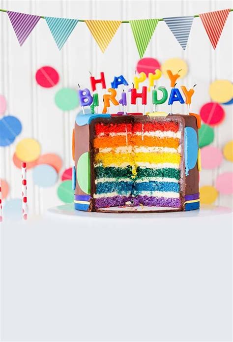Happy Birthday Cake Topper Photo Backdrop For Children S 3026 Dbackdrop
