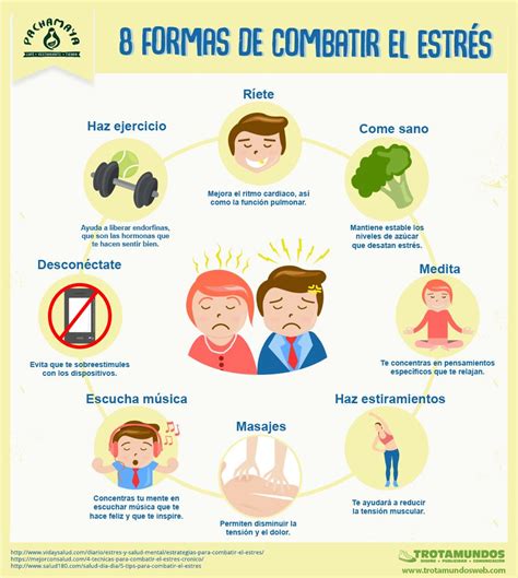 Infografía 8 Formas De Combatir El Estrés Combatir El Estres