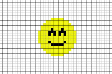 Slightly Smiling Face Emoji Pixel Art Brik