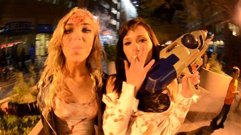 Super Hot Zombie Chicks Smoking Til Their Undead Denver Zombie Crawl