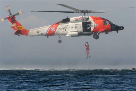 Coast Guard Mh 60 Jayhawk Medevac Fisherman 160 Miles East Of Boston