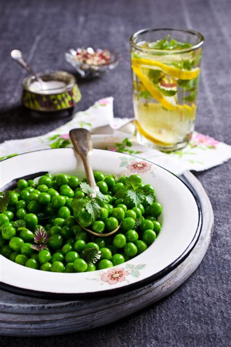 Super Easy Green Peas With Mint Recipe