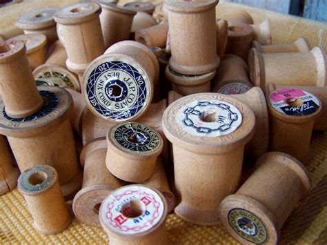 Wooden Thread Spools Thread Spools Sewing Projects Crafts