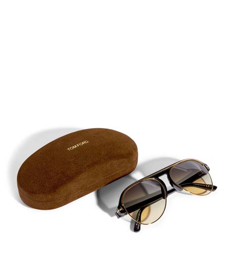 Tom Ford Black Marshal Pilot Sunglasses Harrods Uk