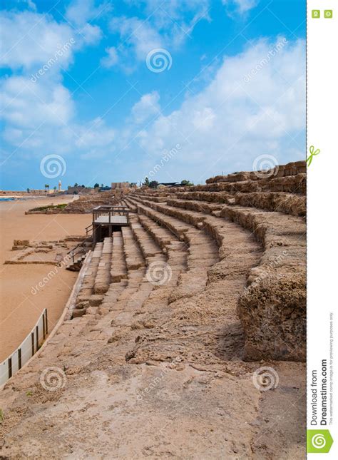 Hippodrome In Caesarea Israel Stock Image Image Of Travel Hippodrome 71176185