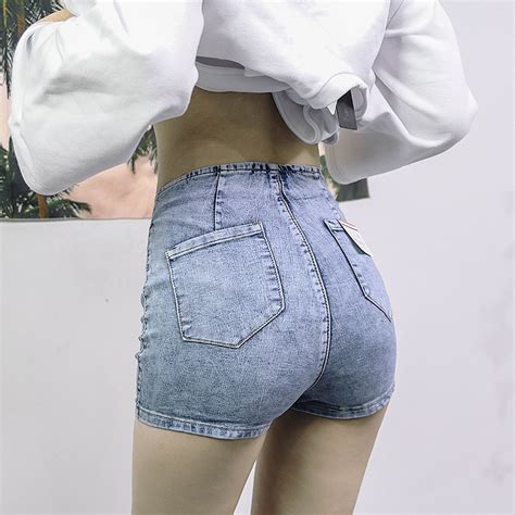 Summer Denim Hot Short Pants Sexy High Waist Jean Shorts Women Vintage
