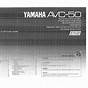 Yamaha Avc 30u Owner's Manual