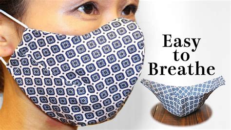 Face mask sewing pattern free vector. Breathable 5 Dart Face Mask Sewing Tutorial｜PDF Printable ...