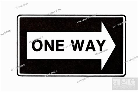 One Way Sign Stock Photo Picture And Low Budget Royalty Free Image