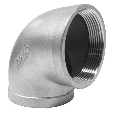 Codo de acero inoxidable de 1.1/2''x90°