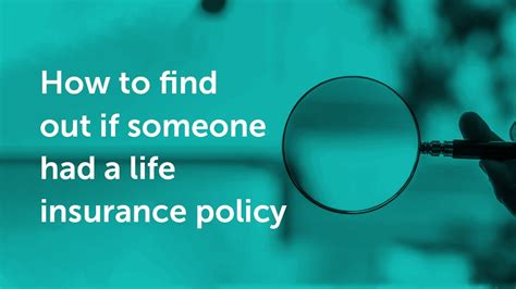 Find Life Insurance Policy Exists Insurance