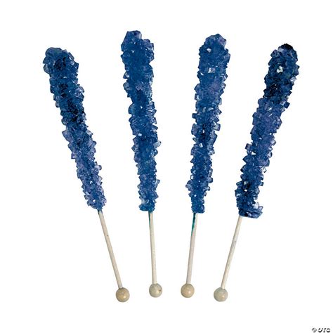 Navy Blue Rock Candy Lollipops 12 Pc Oriental Trading