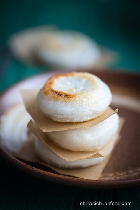 Sticky Rice Cake With Red Bean Paste China Sichuan Food