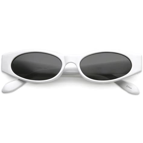Extreme Thick Oval Sunglasses Neutral Colored Lens 53mm Sunglassla