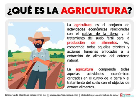 ¿qué Es La Agricultura