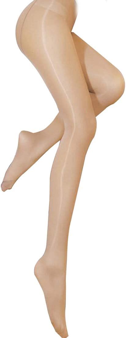 women s shiny pantyhose 8d high stretch oily gloss pantyhose sheer tights nude buy online at