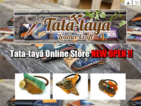 Leather Craft Tata Taya Home Handmade Leather Craft Tata Taya ハンドメイド革小物