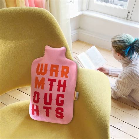 Cool Personalised Typographic Hot Water Bottle By Twisted Twee