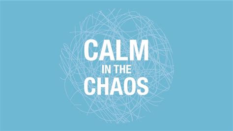 Calm In The Chaos Week 2 Live Youtube