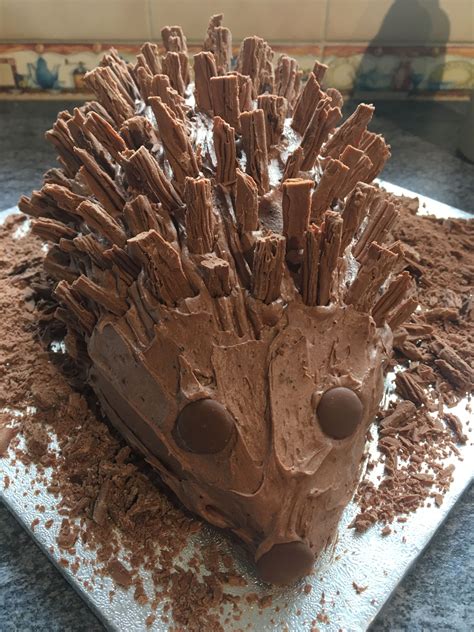 chocolate hedgehog cake 🦔 cake desserts hedgehog cake