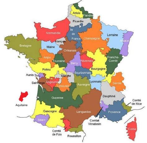 Карта франции на русском языке с городами и провинциями подробная с