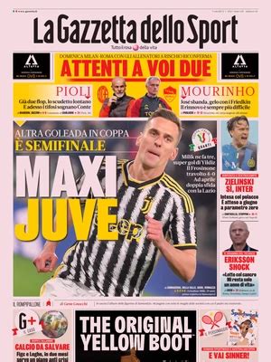 Juventus Prime Pagine Quotidiani Sportivi Oggi Gennaio Junews It
