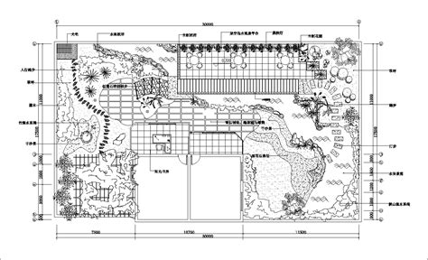 Villa Landscape Designrooftop Gardencommunity Garden Cad Drawings