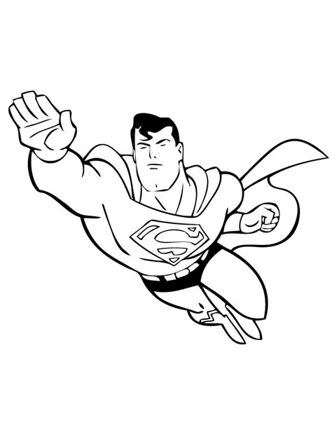 Coloring Pages Flying Superman Coloring Pages For Kids