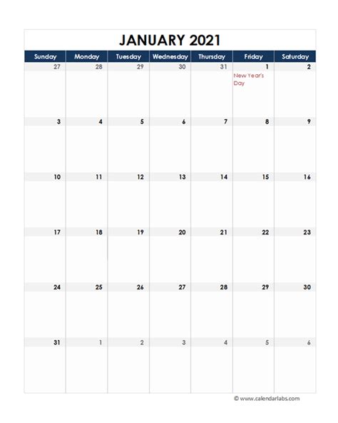 2021 Canada Calendar Spreadsheet Template Free Printable Templates