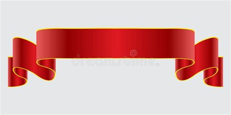 Elegance Red Ribbon Banner Vector Banner Stock Illustration 7 Stock