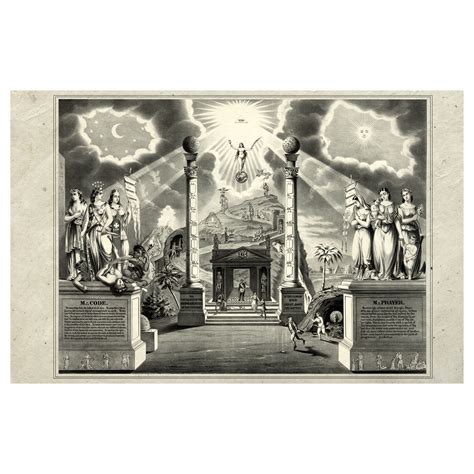 Symbols Masonic Poster 11 X 17 Tme Art P 00004