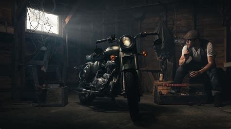 2560x1440 Biker Smoking Garage 1440p Resolution Hd 4k Wallpapers Images Backgrounds Photos And