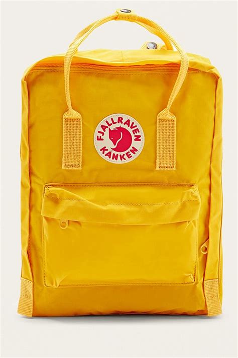 Fjallraven Kanken Classic Warm Yellow Backpack Urban Outfitters Uk