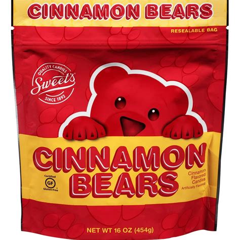 Sweets Cinnamon Flavored Gummies Bear Candies 16 Oz