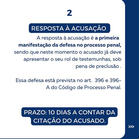Prazo Para Resposta A Acusação