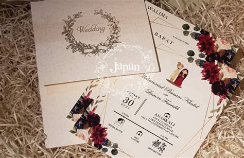 Top 5 Modern Wedding Cards In Pakistan For 2022 Japan Art Press