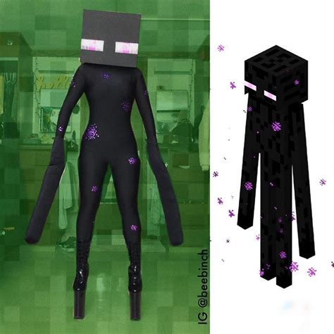 Enderman Credit To Beebinchig Cosplay Couples Cosplay Minecraft Costumes