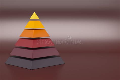 Pyramide De La Hiérarchie 3d Illustration Stock Illustration Du