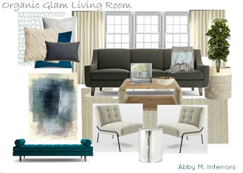 Organic Glam Living Room Abby M Interiors