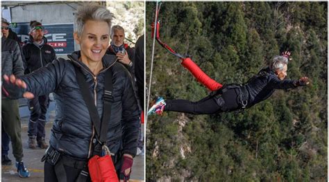 50 Year Old Woman Bungee Jumps 23 Times In An Hour To Break Guinness