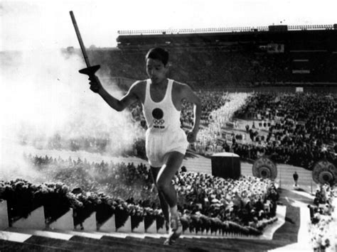 History Of Olympic Flame Relays In Pictures The Advertiser