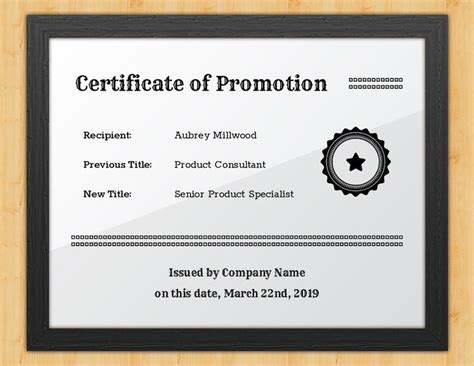 Pin On Certificate Templates Inside Officer Promotion Certificate