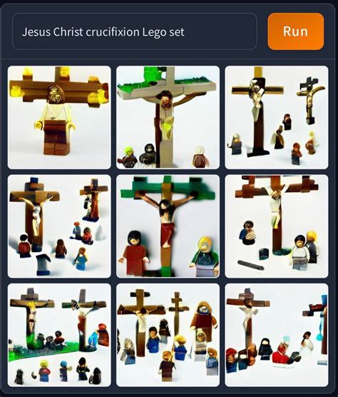 Crucifixion Lego Set Rweirddalle